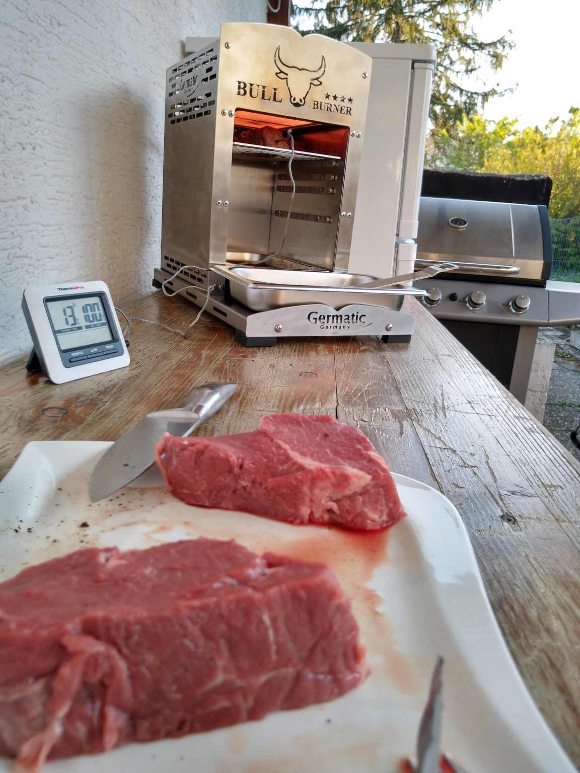 Beefer im Test BBQ Bull Burner zum Geburtstag und getestet