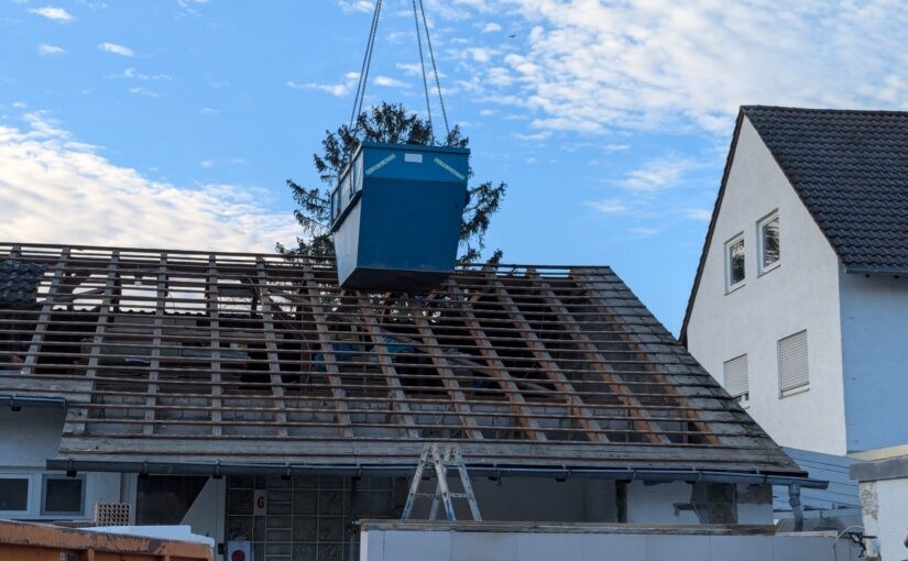 Entfernung des alten Daches