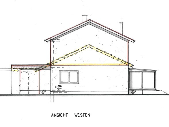 Bauantrag Hausaufstockung