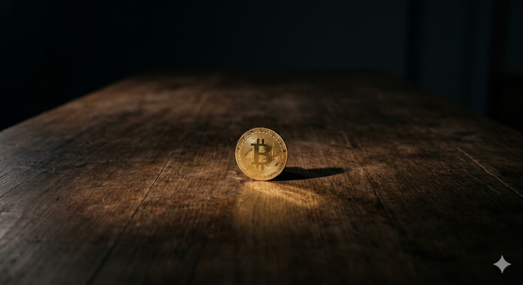 Bitcoin allein auf weiter Flur